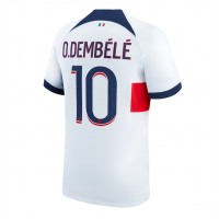 Dres Paris Saint-Germain Ousmane Dembele #10 Gostujuci 2023-24 Kratak Rukav